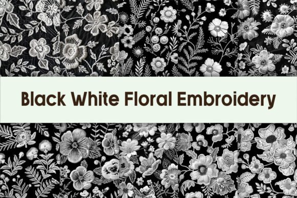 Black White Floral Embroidery Review for Sellers