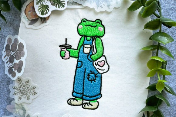Frog with Shopper Machine Embroidery Review
