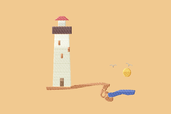 Lighthouse Sea Side Embroidery Design Review