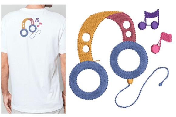 Reviewing Musical Headphone Embroidery Designs